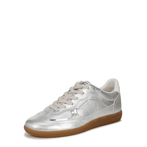 Sam Edelman Women's Kallen Sneaker, Soft Silver, 5.5 | Amazon (US)