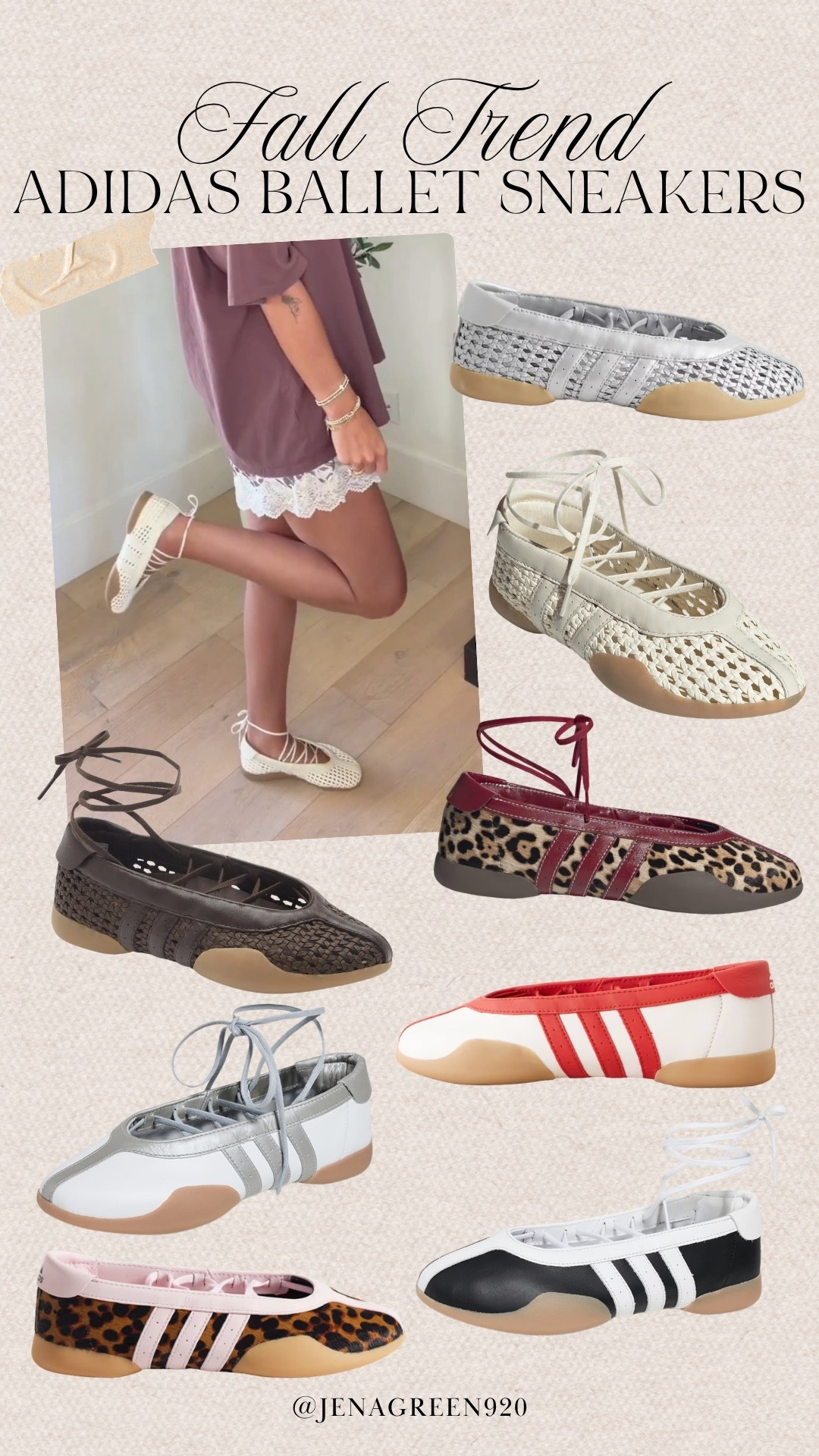 Adidas Ballet Sneakers | Fall Sneakers | Leopard Sneakers | Lace Up Sneaker

#LTKSeasonal #LTKootd #LTKTall