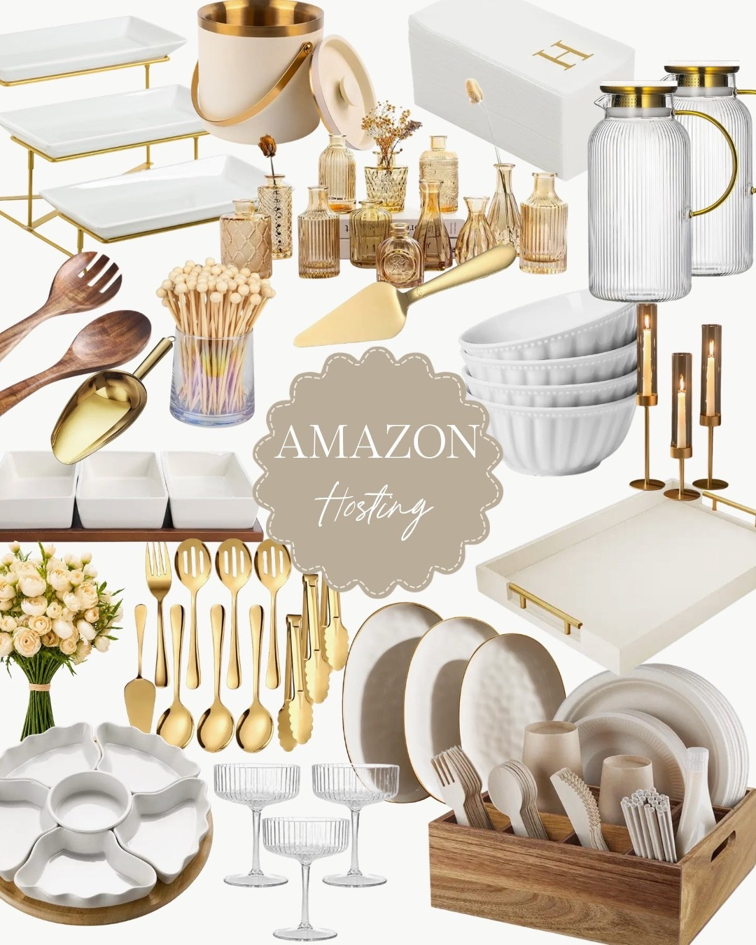 Amazon, Hosting, Utensils, Tray, Glasses, Napkins, Faux, Plates, Ice Bucket, Serving, Home, Kitchen, Modern, Chic, Gold

#LTKHome #LTKfoodie #LTKdayinmylife