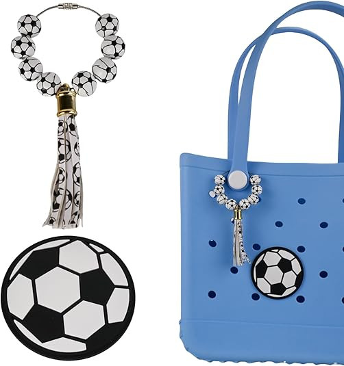 2Pcs Sports Charms for Bogg Bag, Baseball Soccer Football Basketball Bag Charms Accessories Compa... | Amazon (US)
