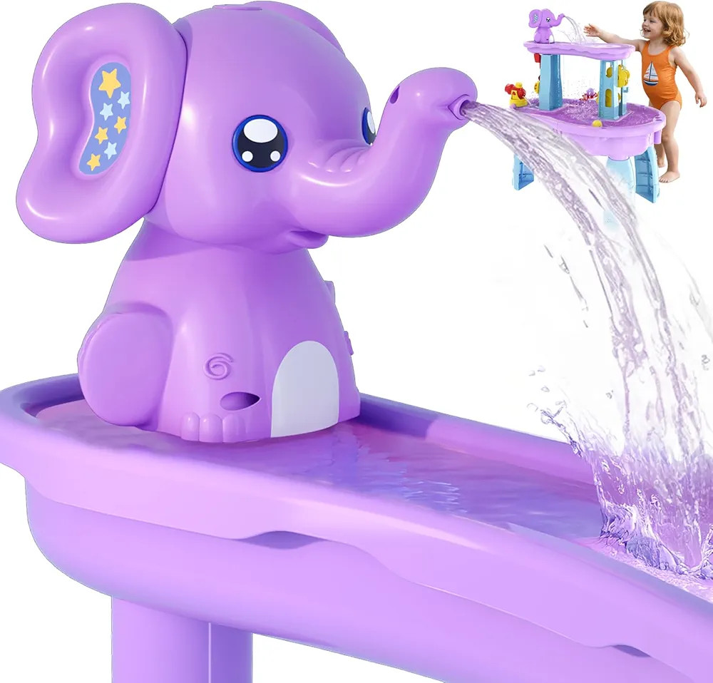 Water Table Pump with Cordless & Rechargeable, Elephant Water Pump Continuous Flow, Outdoor Sand/... | Amazon (US)