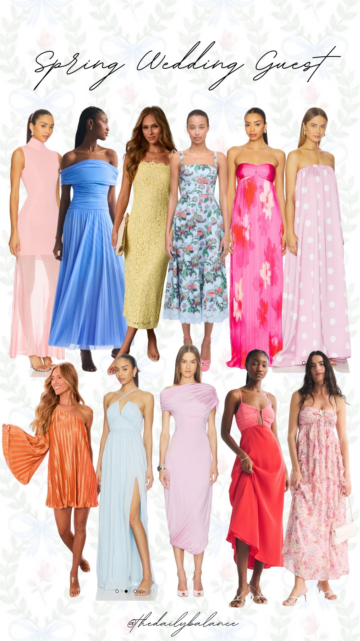 spring wedding guest dress picks - all of these options are bump-friendly!

#LTKSpringSale #LTKWedding #LTKBump