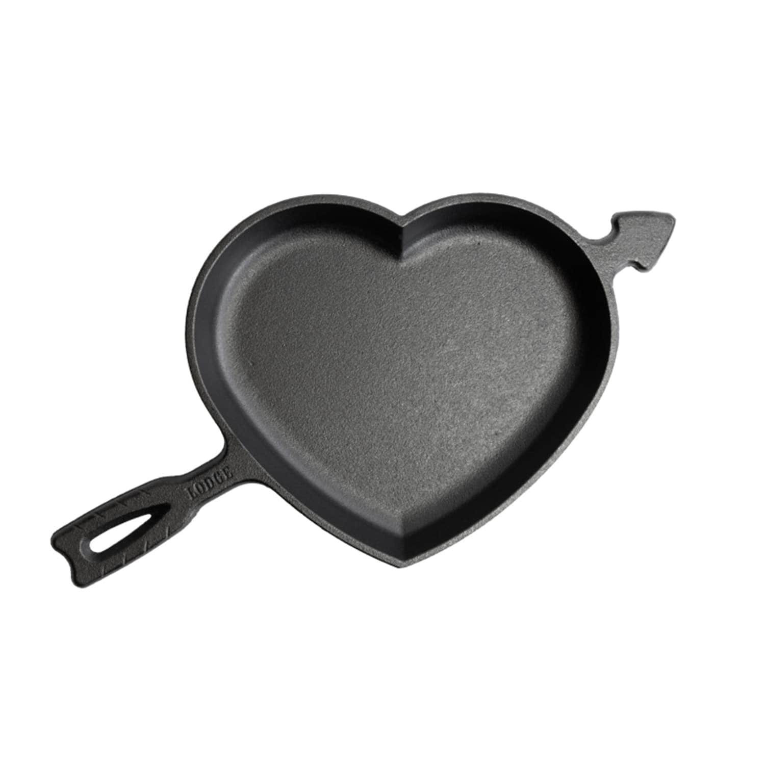 Lehman's Lodge Cast Iron Heart Skillet - 9.25 inch Pre-seasoned Durable and Perfect for Cooking and Baking Heart-Shaped Dishes - Made in USA | 1823210 | Lowe's