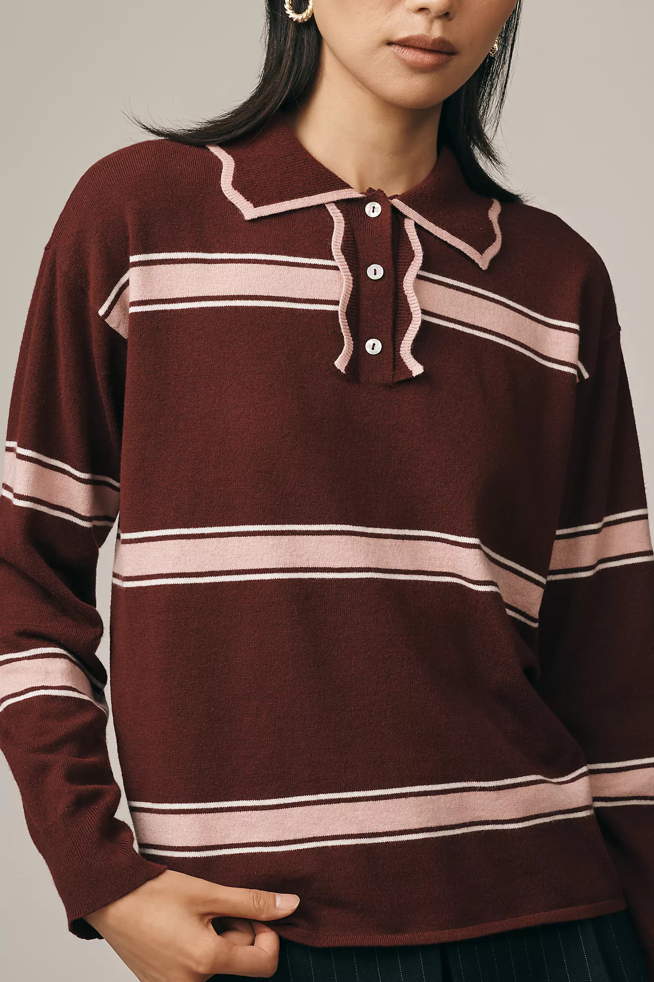 Design History x Maeve Scallop-Collar Sweater | Anthropologie (US)