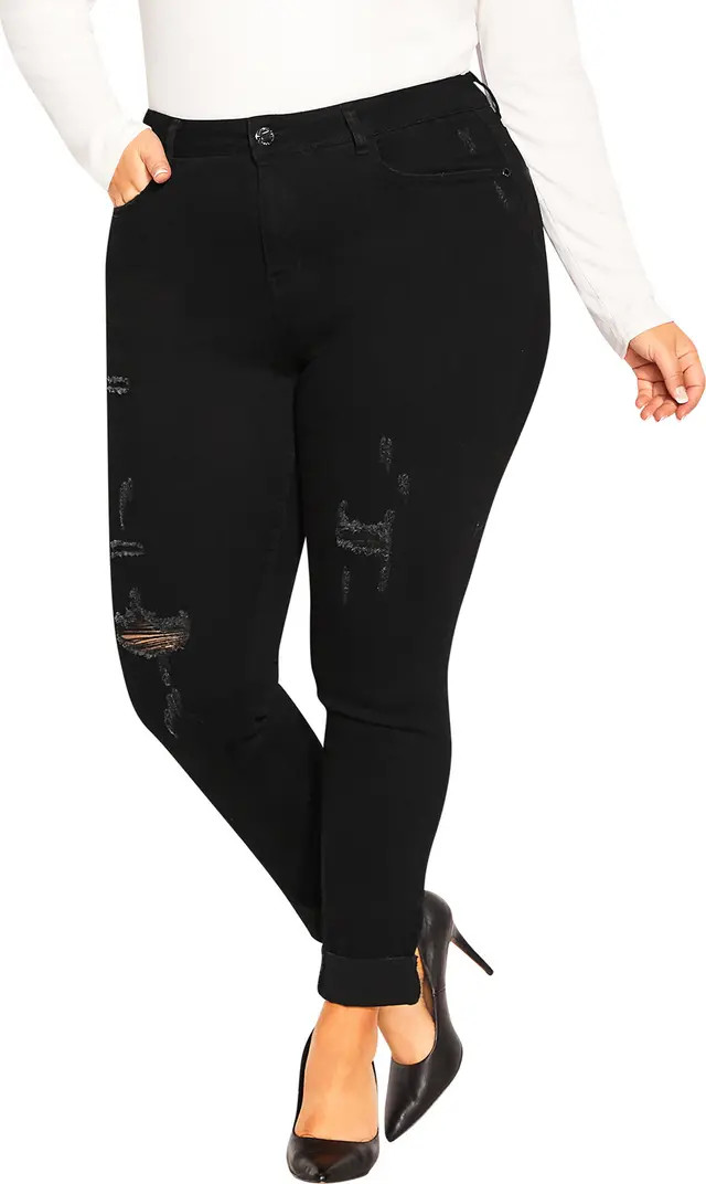 Harley Rebel Ripped Skinny Leg Jeans | Nordstrom