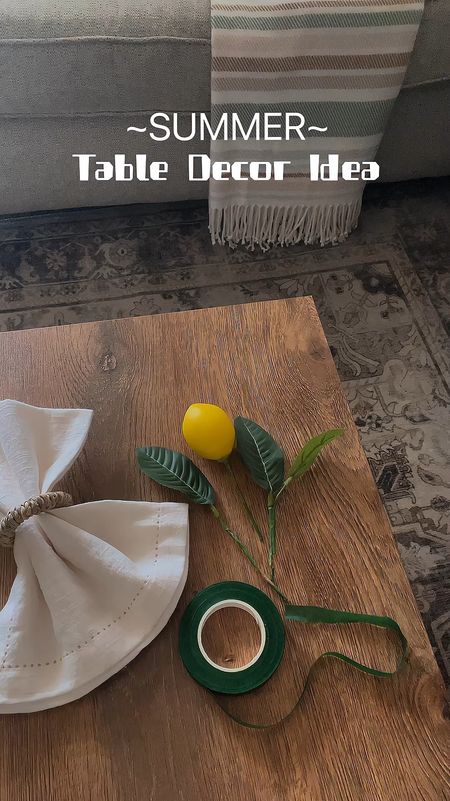 Summer table decor idea. DIY napkin holders, lemon decor 




Summer table setting, diy summer decor, summer napkin holders, dining table decor, summer decor #LTKhome#LTKstyletip #LTKfindsunder50

#LTKSeasonal #LTKVideo #LTKHome