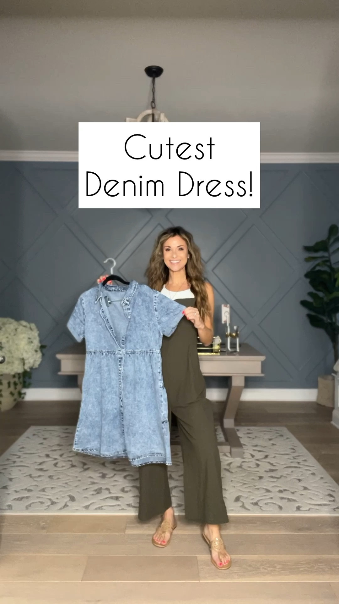 Denim dress//xs//5’1//sandals//sized up 1/2//Nikes//sized down 1/2//heels//go up if between or wider foot//overalls//xs//A-dark army green//sports bra tank//size small//

#LTKsalealert #LTKunder50 #LTKFind