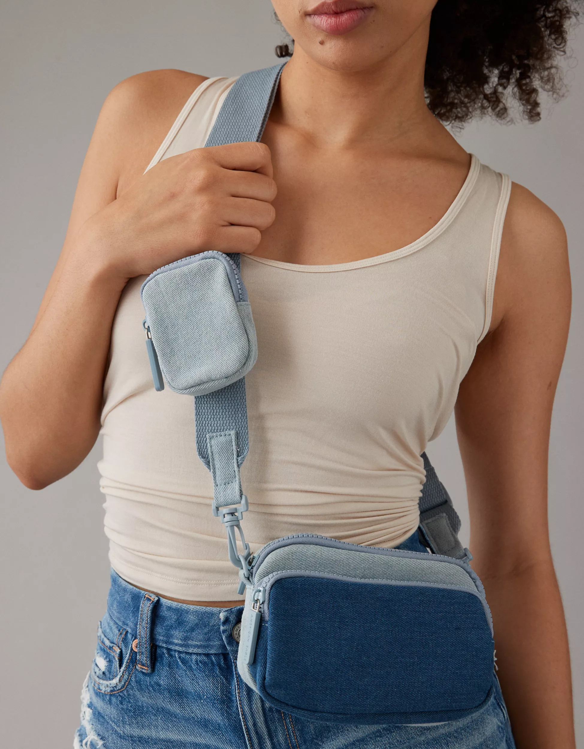 AE Denim Anywhere Belt Bag | American Eagle Outfitters (US & CA)