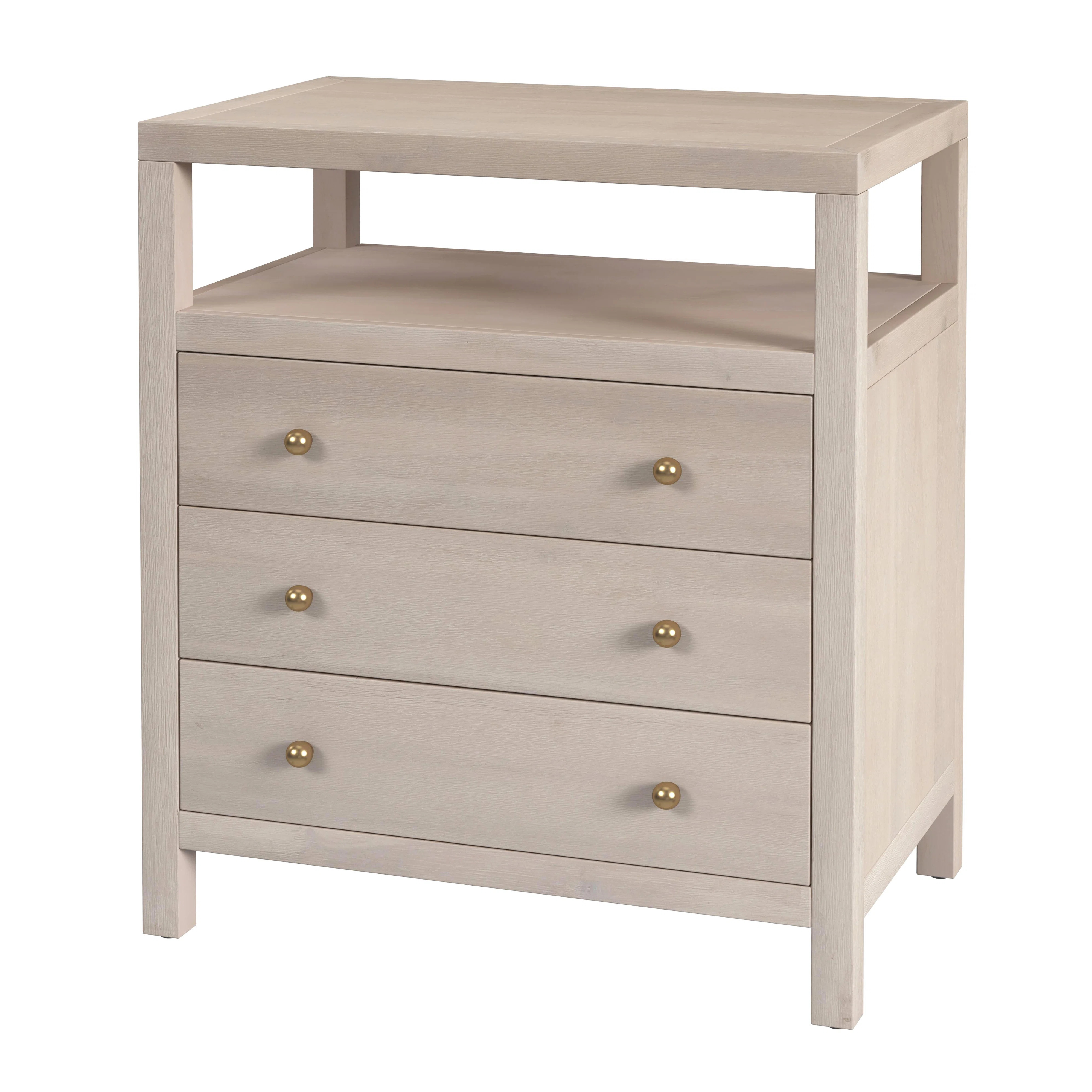 Celine 27" 3-Drawer Nightstand | Wayfair North America