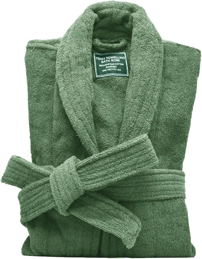 Marquess All-Cotton Bathrobe Thick Plush Cloth Housecoat Terry Toweling, Sweat Steaming Clothes C... | Amazon (US)