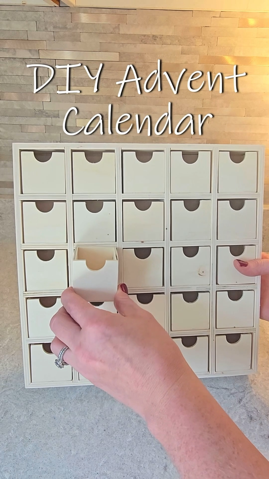 🎄 The Countdown Begins 🎄

Nothing beats the excitement of opening each little drawer every day until Christmas. This DIY Advent Calendar is reusable, easy to make, and looks great with my everyday decor. I chose to write the numbers with chalk so that I can erase & redraw the countdown numbers for every holiday, not just Christmas, and draw pictures for fun activities on each box throughout the month (like a cookie for a cookie baking day). 

#LTKHome #LTKSeasonal #LTKHoliday