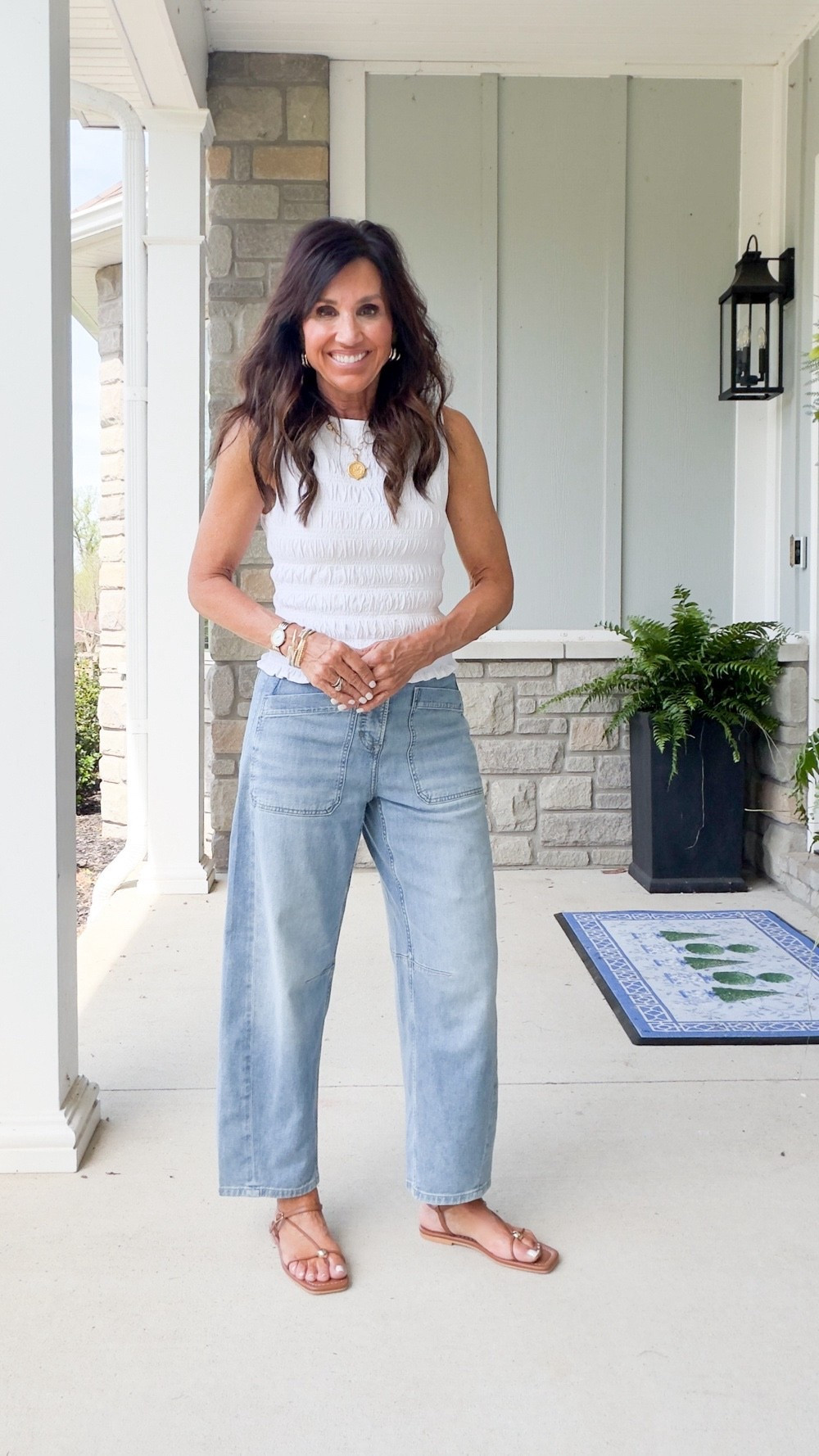 What I’m wearing 
Top - small
Denim - XS

#LTKSeasonal #LTKOver40