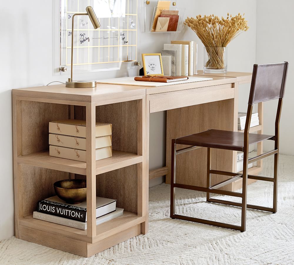 Pacific 74" Desk with Bookcases | Pottery Barn (US)