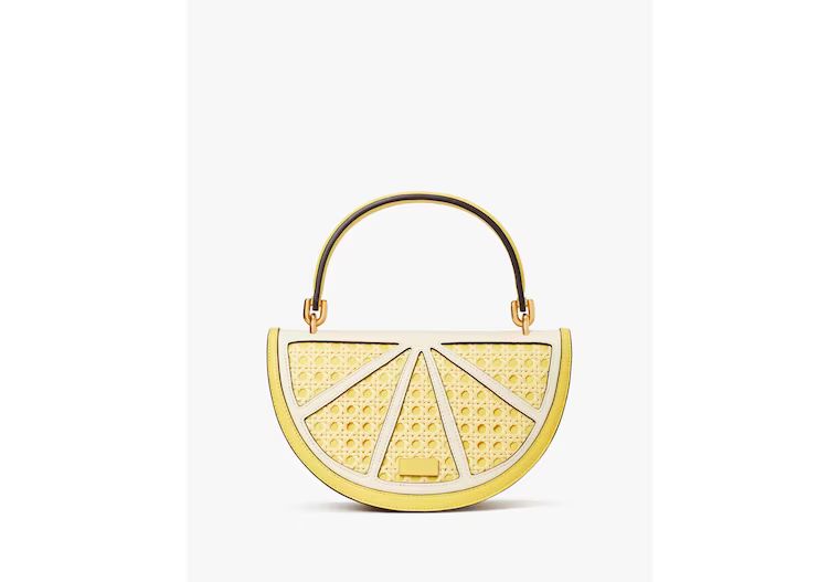 Lemon Drop Wicker 3D Crossbody | Kate Spade (US)