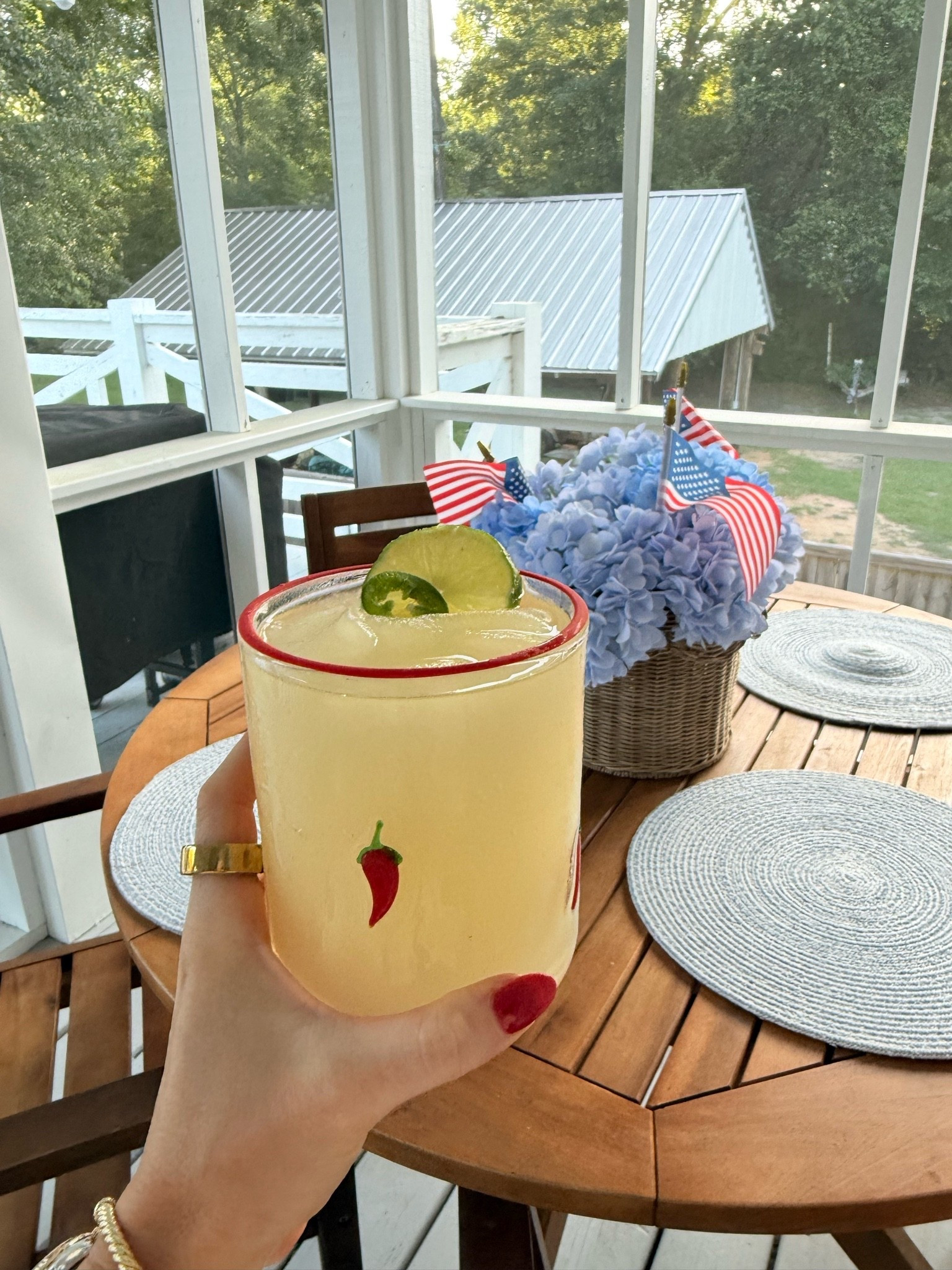 Icon glass for my spicy margaritas 






Margarita glass 
Target finds 
Patriotic 
Summer finds 
Red white blue 
Outdoor entertaining

#LTKHome #LTKSeasonal