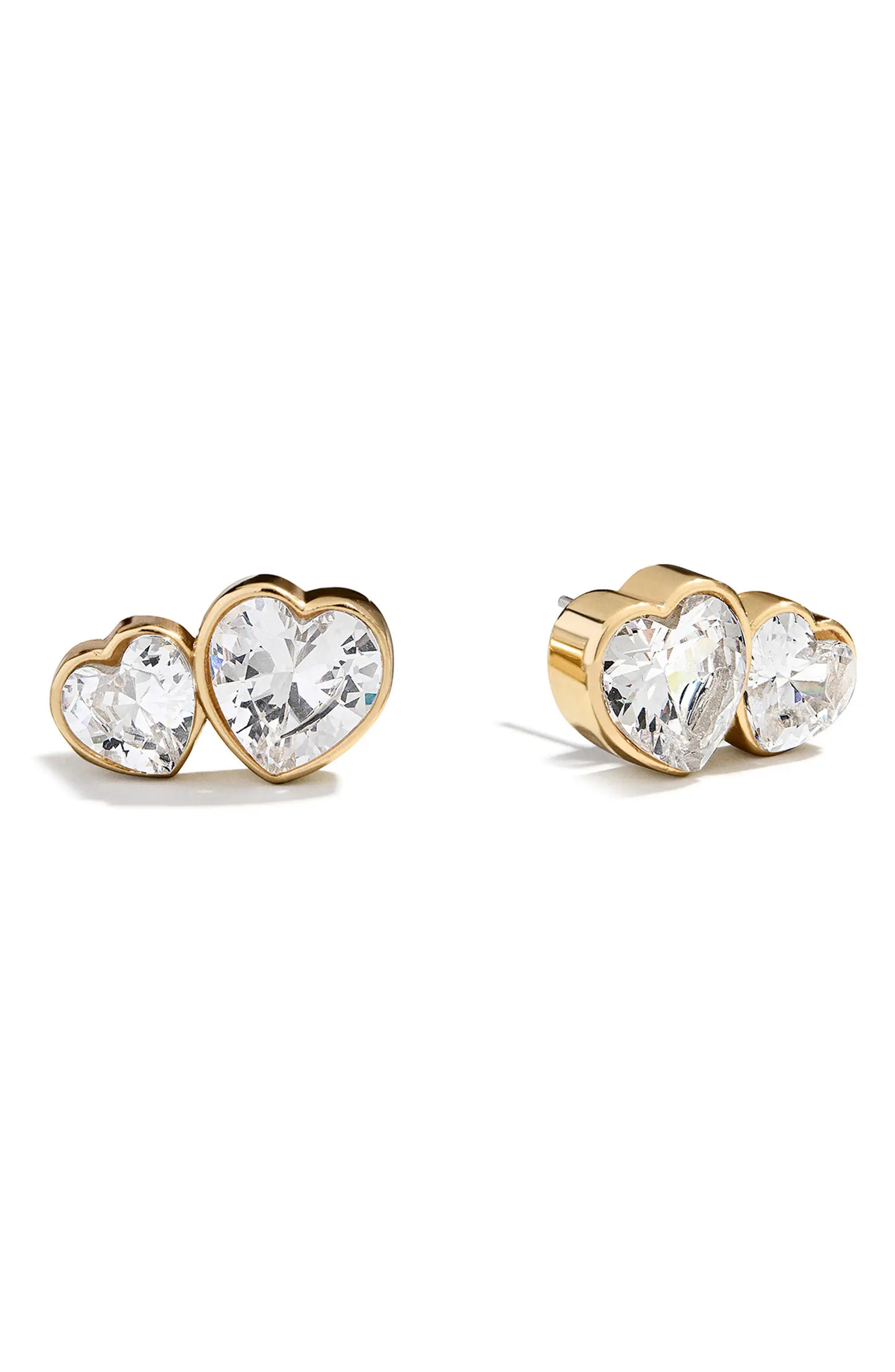 Kali Double Heart Stud Earrings | Nordstrom