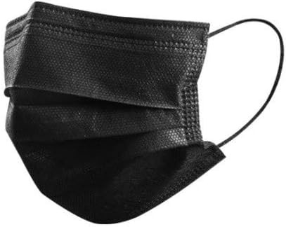 Healthify 3-Layer Protective Mask, 3-D Perfect Fit, Soft Skin Layer, Face Mask (50-Pack, Black) | Amazon (US)