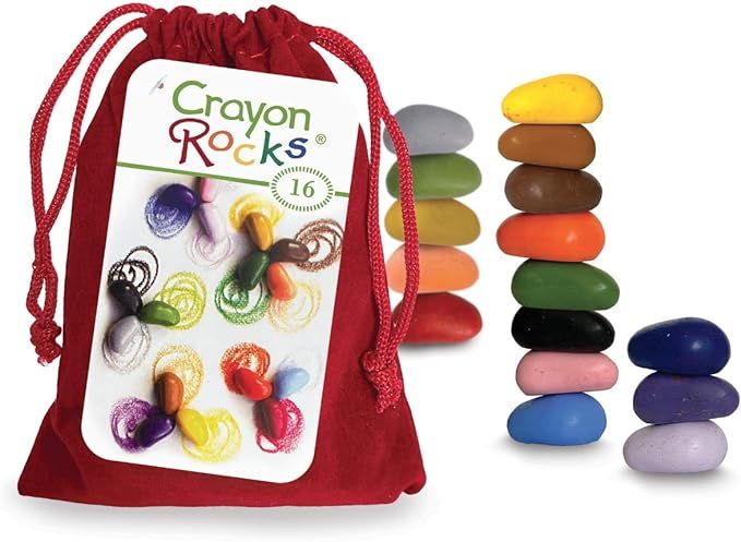 Crayon Rocks 16 Colors in a Red Velvet Bag | Amazon (US)