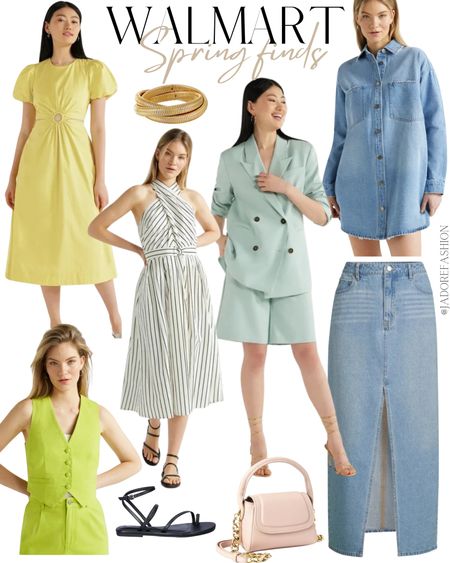 Spring favorites under $50 at Walmart  - from denim skirt to vest

#walmartfashion
#springoutfit 

#LTKfindsunder100 #LTKfindsunder50 #LTKSeasonal