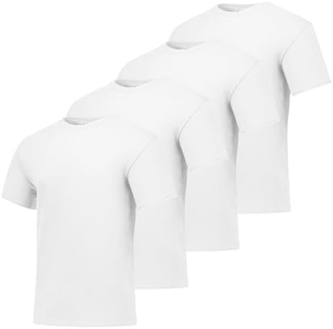 Hanes Men's ComfortSoft T-Shirt (Pack of 4) | Amazon (US)