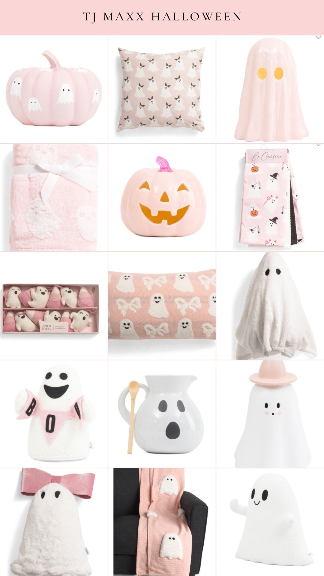 NEW HALLOWEEN 
For her
Holiday
Home decor
Pink
Cute ghost


#LTKHome #LTKSeasonal #LTKOver40