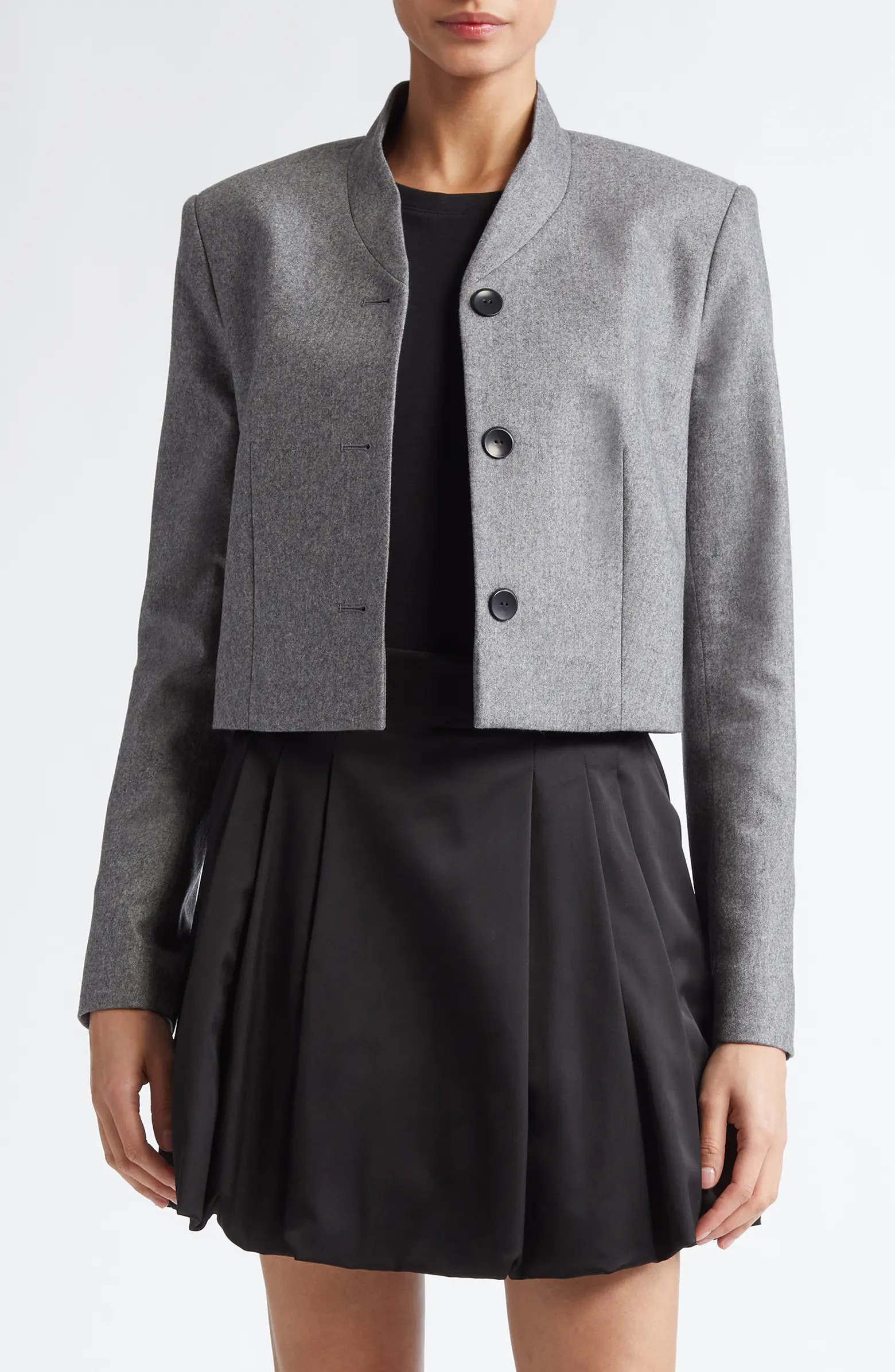 Maria McManus Stretch Wool & Cashmere Crop Blazer | Nordstrom | Nordstrom