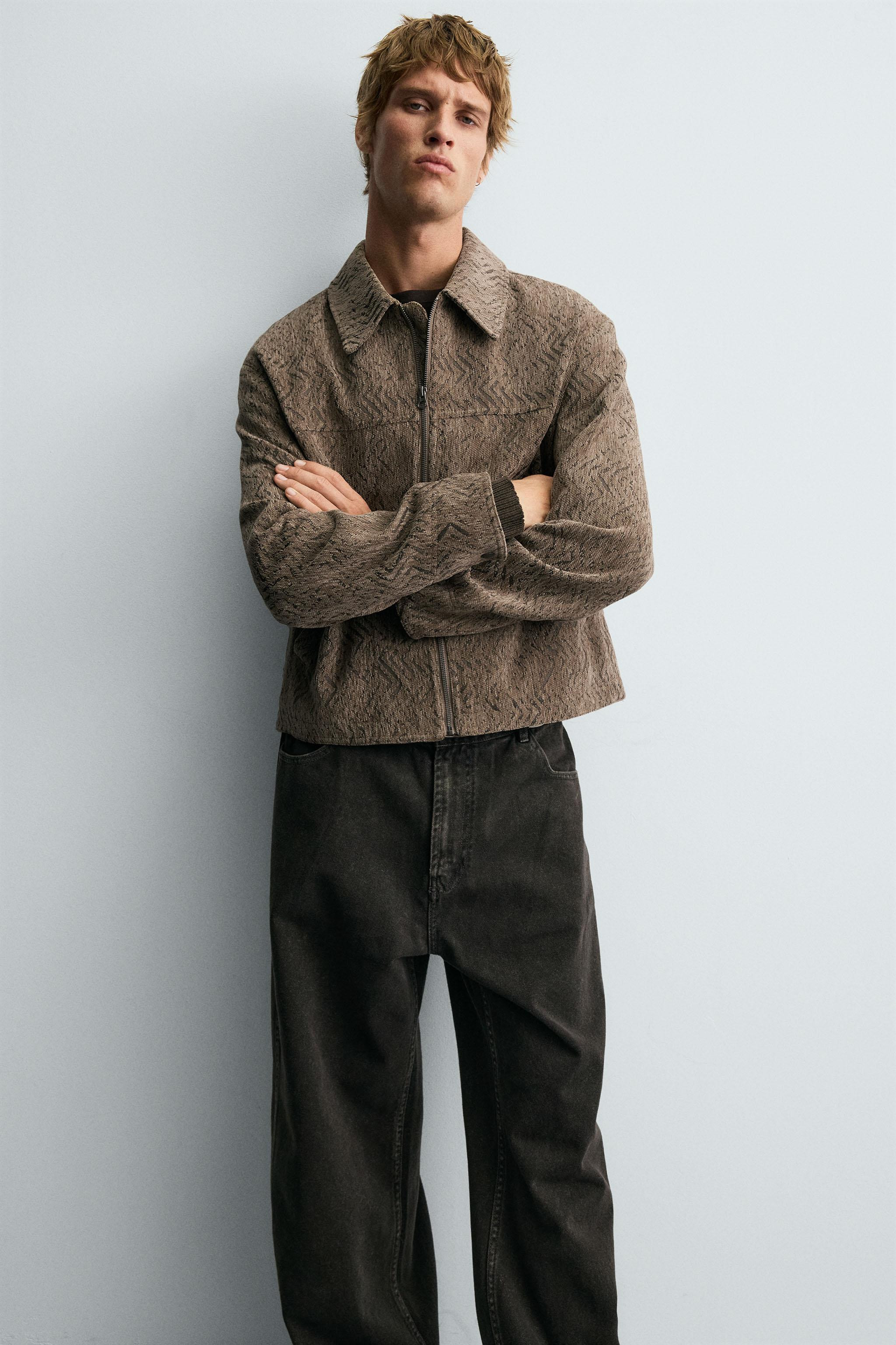 TEXTURED JACQUARD JACKET | Zara US