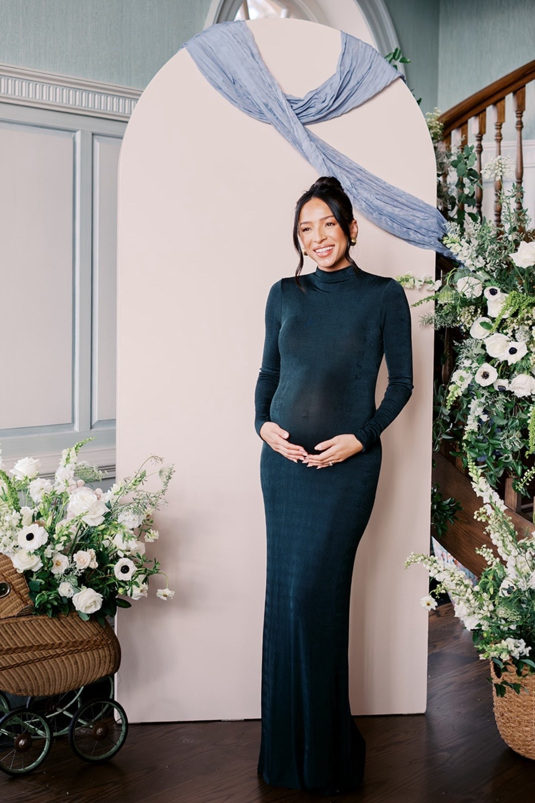 Dress I wore for my Ralph Lauren themed baby shower 8, size S-get your true size - it has tons of stretch!

#LTKootd #LTKBump #LTKBaby