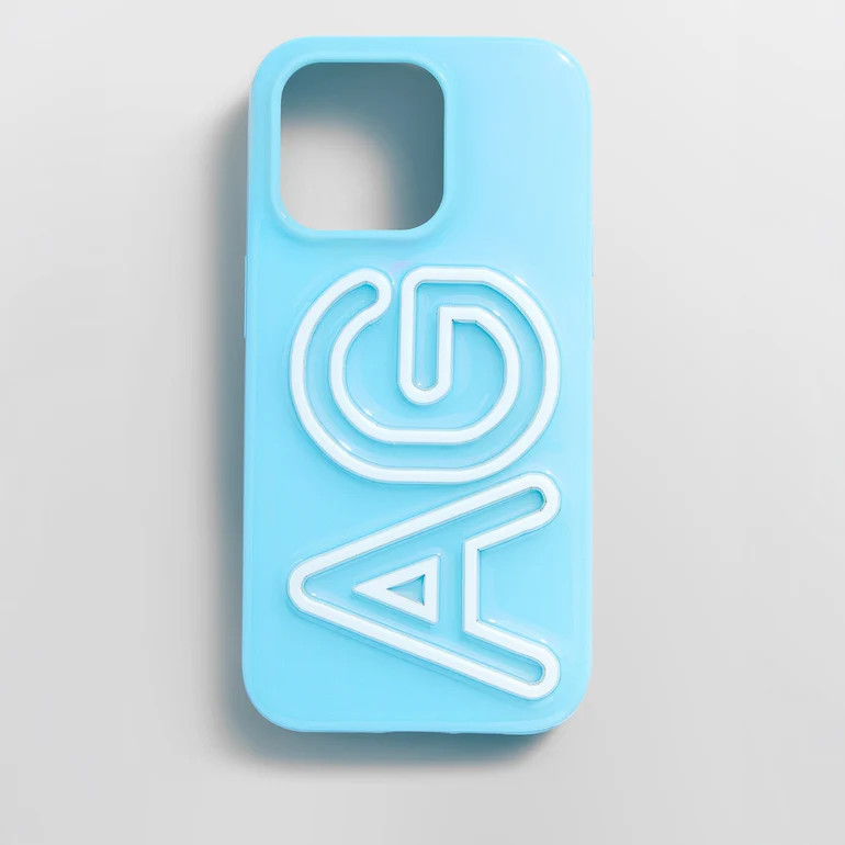 Fine Line Custom iPhone Case - Light Blue/White | BaubleBar