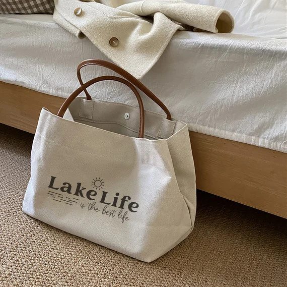 Lake Life Tote Bag beach Mode Bag beach Bag Vacation Mode | Etsy | Etsy (DACH)