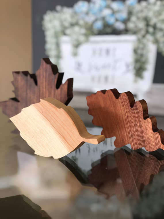 Wooden Fall Decor  Fall Leaves  Fall Decor  Tiered Tray - Etsy | Etsy (US)