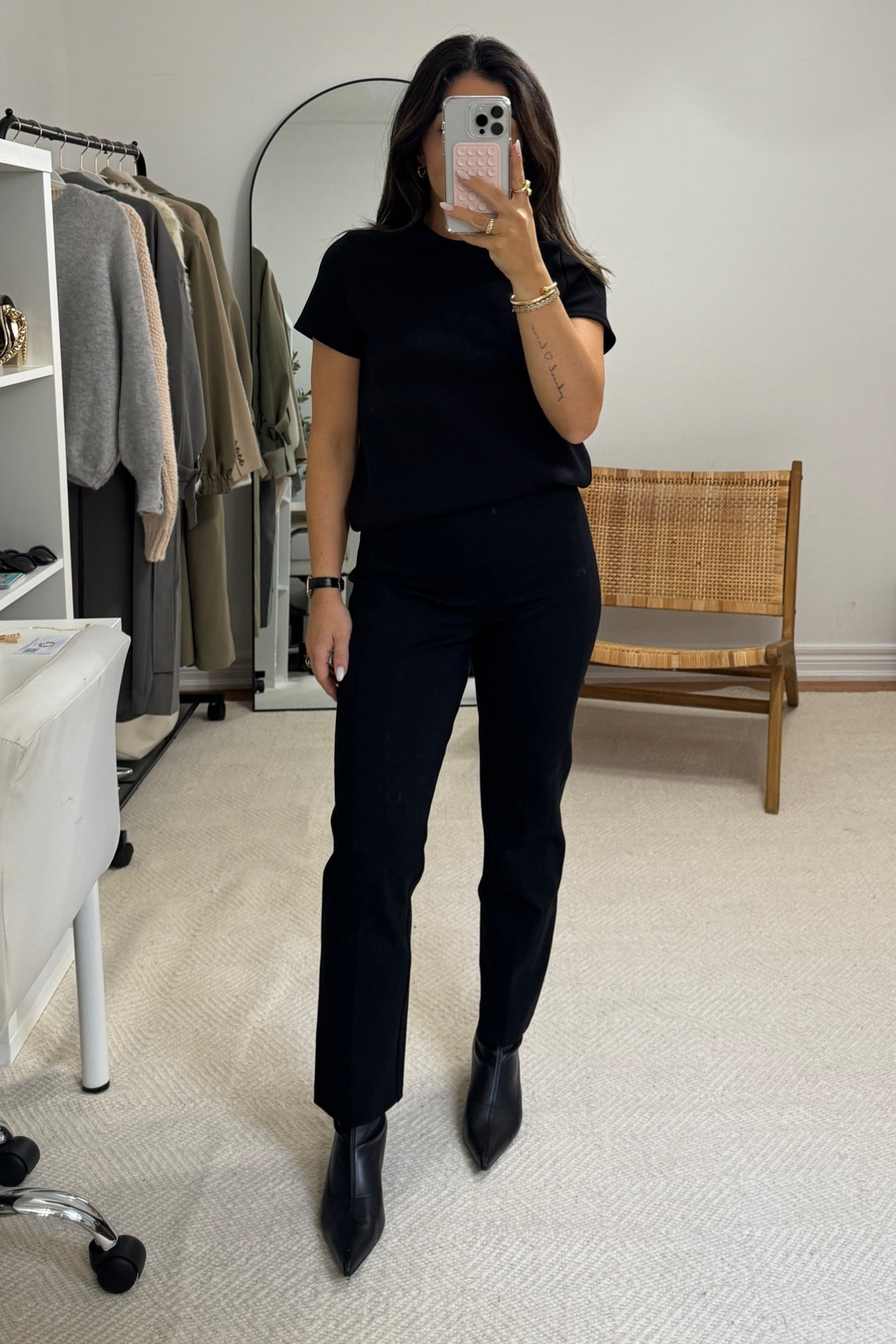 The Spanx sale has started!! 20% off everything!!! 

Bottoms - small petite 
Tshirt - small 