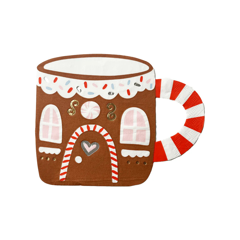 Baking Spirits Bright Gingerbread House Mug Large Napkins | Shop Sweet Lulu
