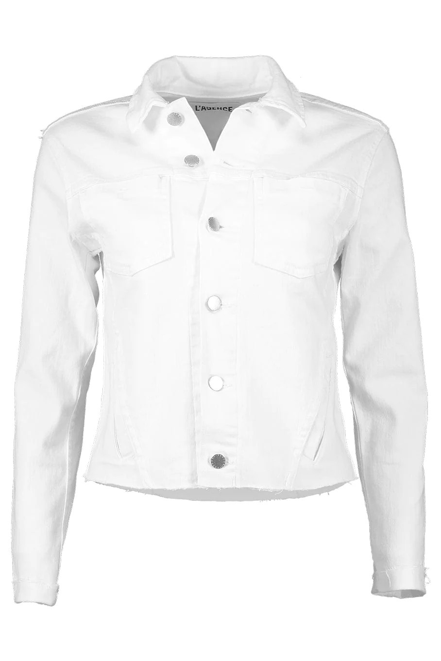 Janelle Slim Raw Hem Jacket | Marissa Collections