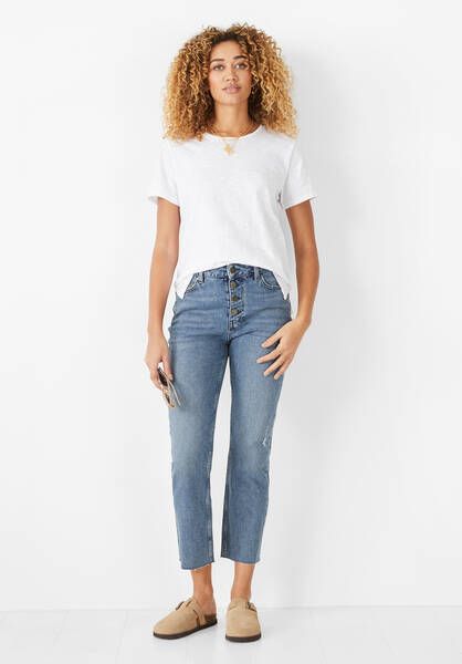 Dylan Straight Cropped Jeans | Hush Homewear (UK)