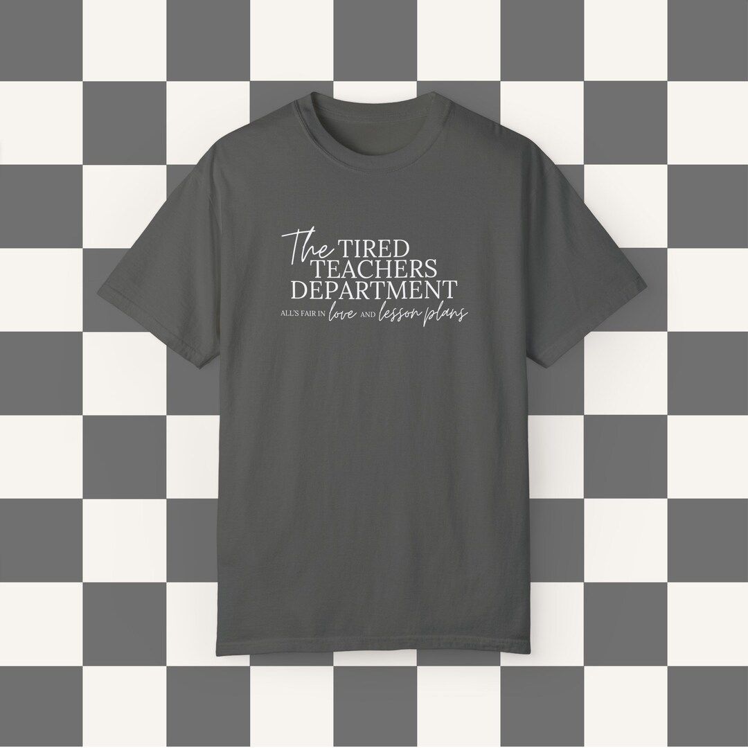 TTPD Shirt the Tired Teachers Department Shirt TTPD Inspired Taylor Inspired for Teachers Teacher... | Etsy (US)