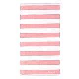 FUNBOY Oversized Beach Towel, Pink Cabana Stripe Design, Perfect for a Summer Pool Party and the Bea | Amazon (US)