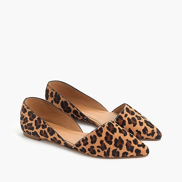 Zoe calf hair d'Orsay flats | J.Crew Factory