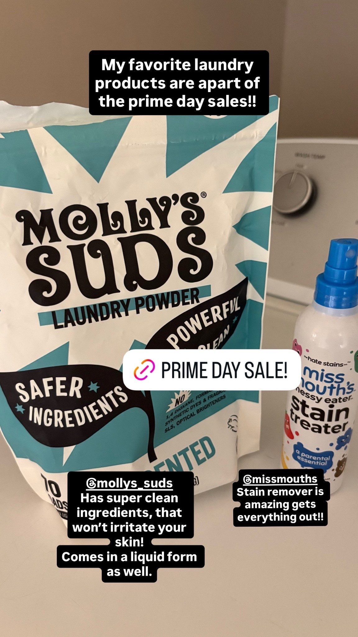 Best clean ingredients laundry detergent!! And the miss mouth gets every stain out! One sale right now for prime days
.
.
.
#primedays #amazon #cleanproducts

#LTKHome