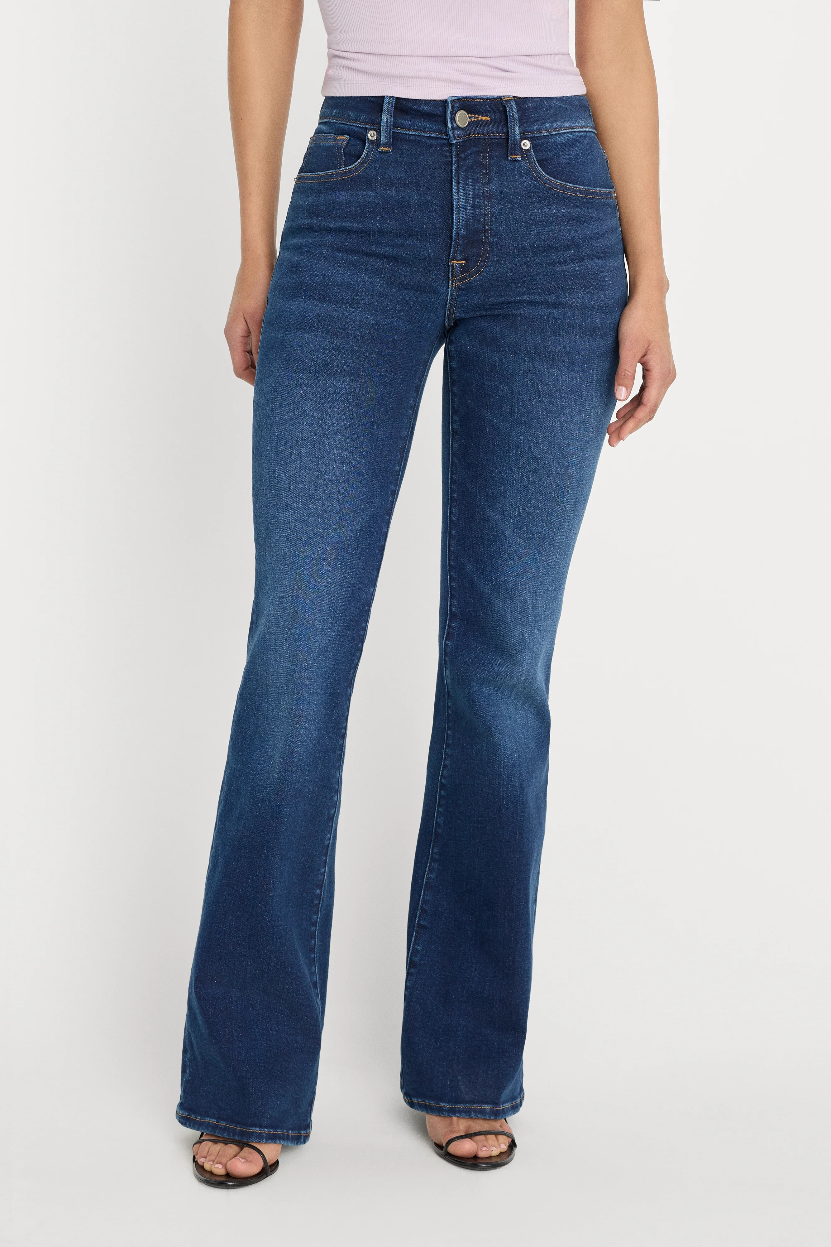 COMPRESSION GOOD LEGS FLARE JEANS | INDIGO1229 - GOOD AMERICAN | Good American