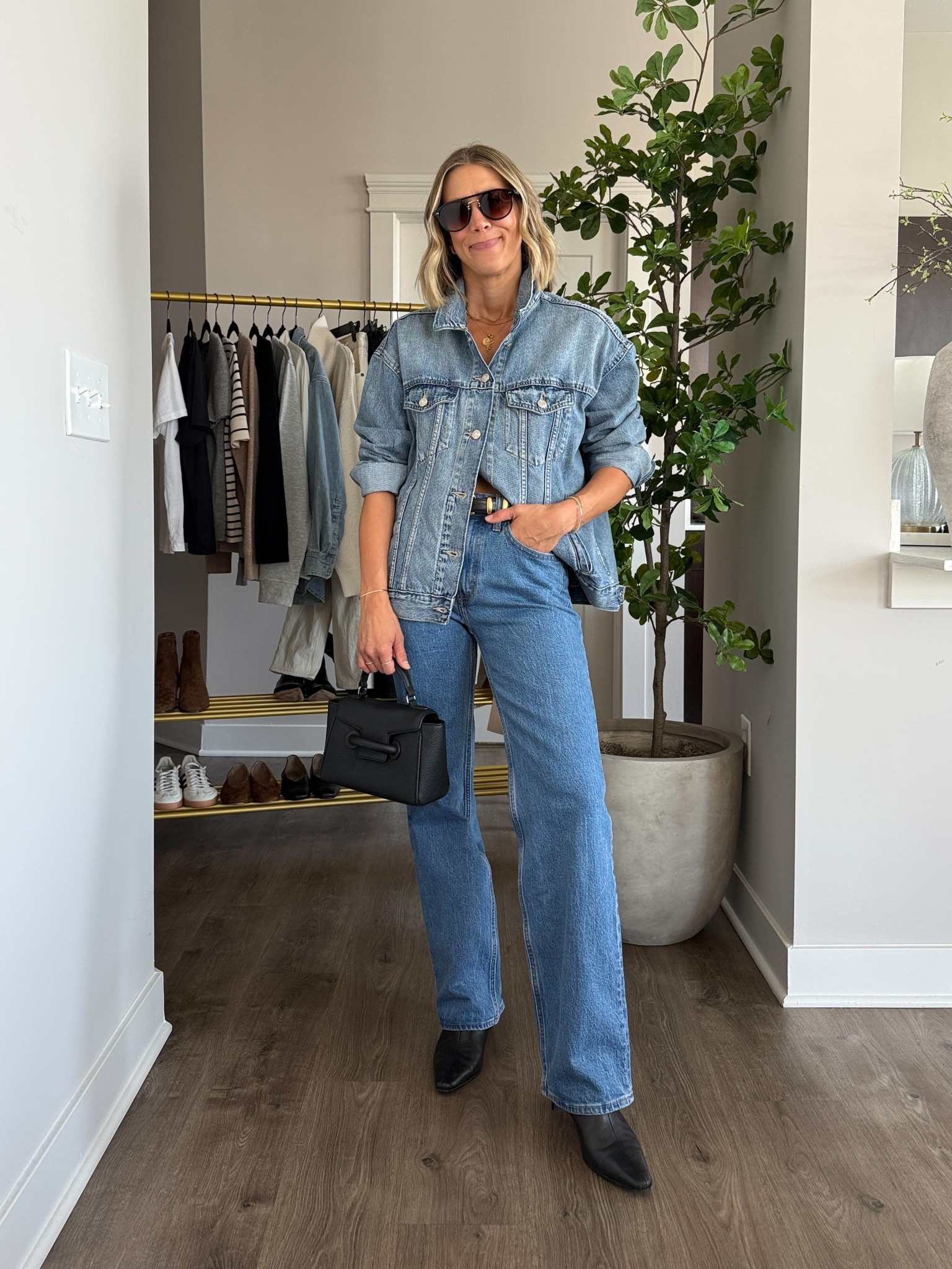 Wearing 25/regular jeans, medium denim jacket, small belt, boots tts 

#LTKFindsUnder100 #LTKStyleTip #LTKOver40