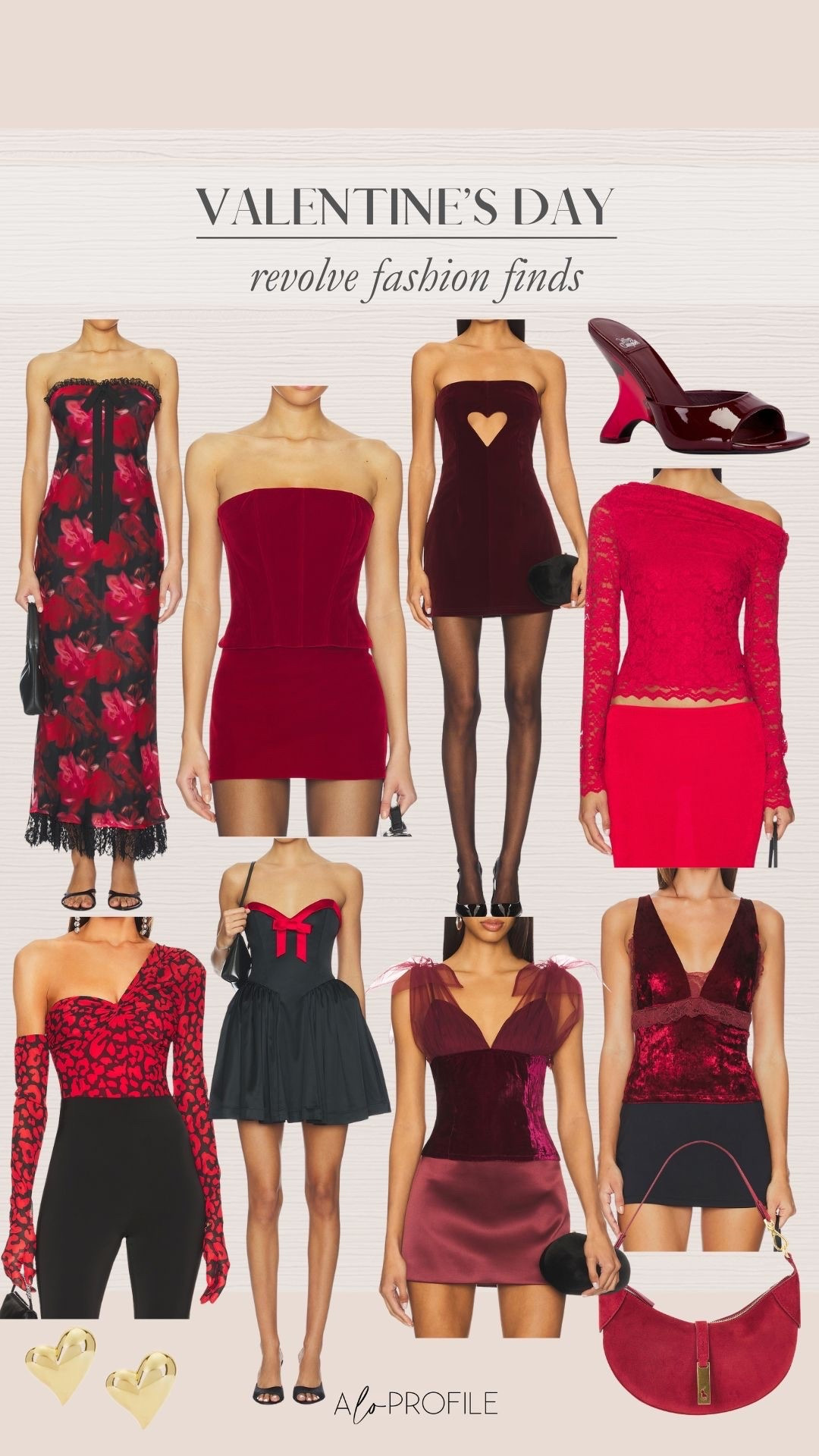 Valentine's Day outfit inspo via Revolve // Vday, Valentine's Day outfit, date night outfit, winter outfit, winter fashion, outfits for Valentine's Day, date night outfit ideas, revolve fashion, date night dress, date night top