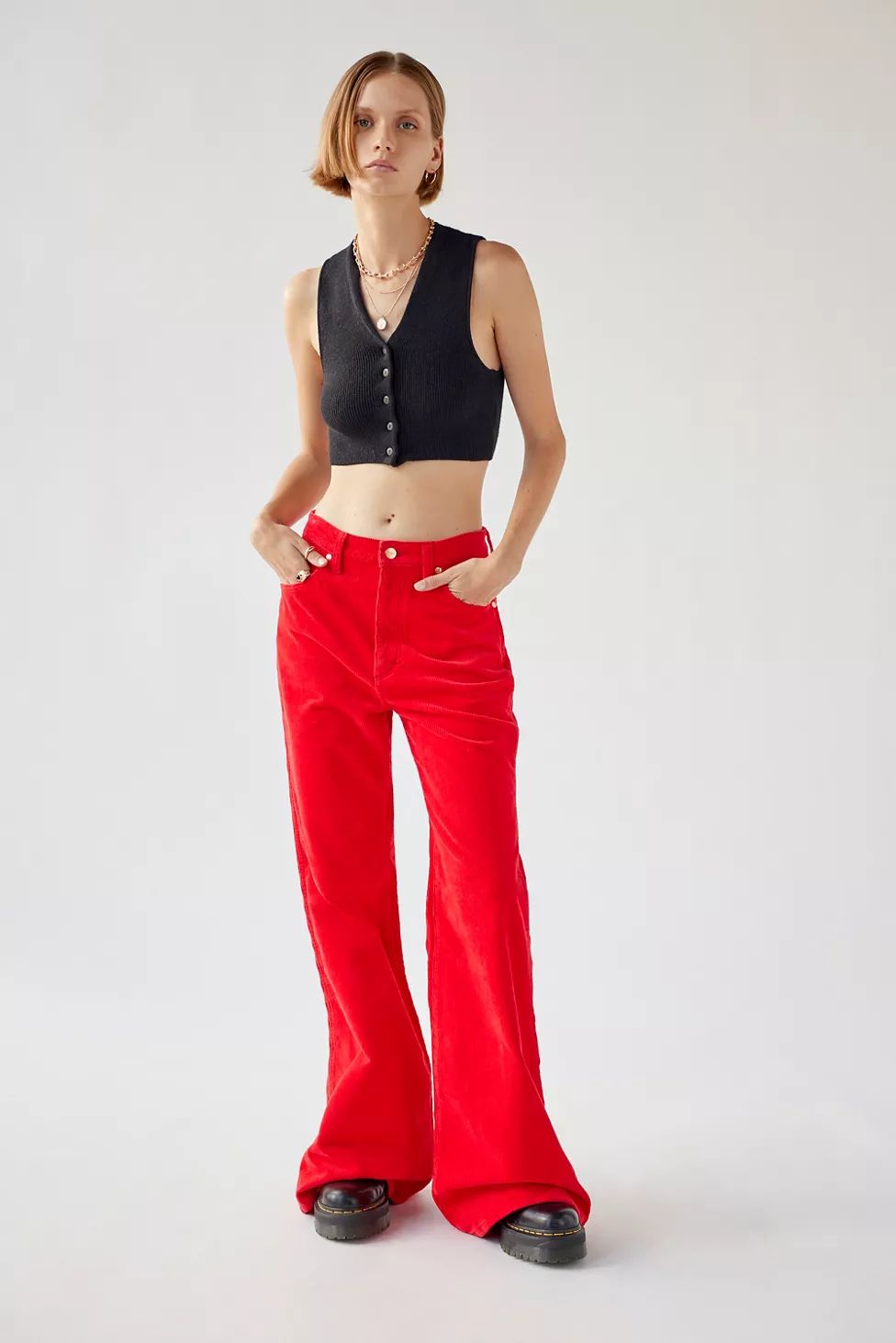 Wrangler Wanderer Corduroy Wide-Leg Pant | Urban Outfitters (US and RoW)