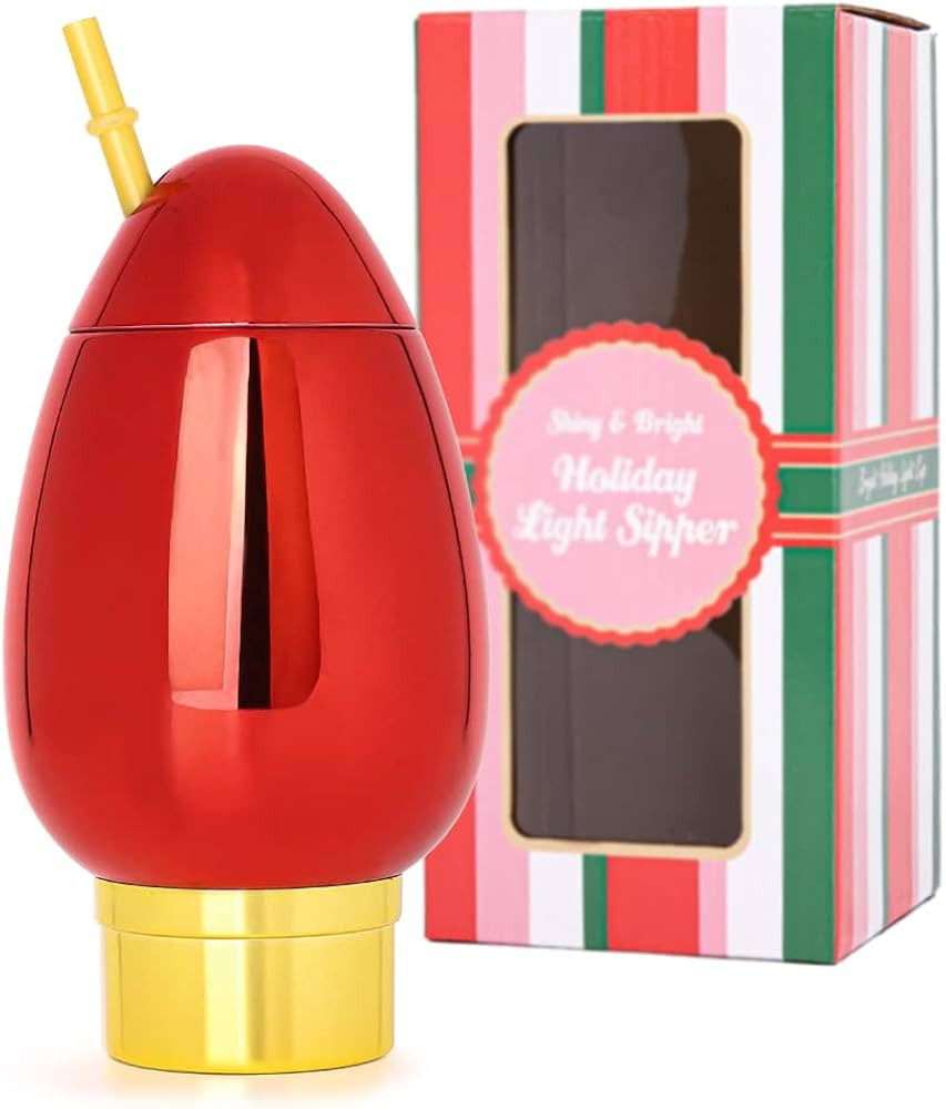 Colorful Bulb Cup with Straw for Cocktail Drinks,Perfect for Party Supplies,Christmas and Other H... | Amazon (US)