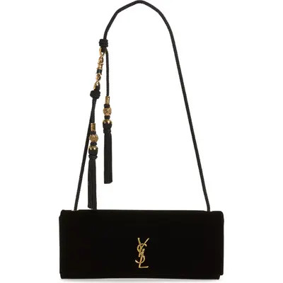 Saint Laurent Kate Clutch on Chain in Black at Nordstrom | Nordstrom