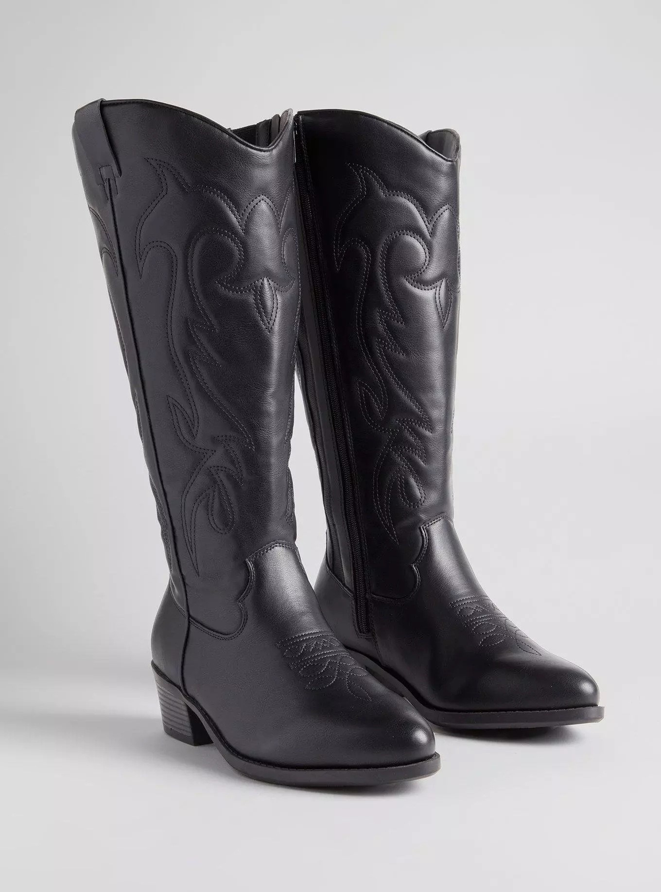 ATTENTION WIDE CALF GIRLIES 🖤 I have been waiting for these to come back in stock FOREVER and they are currently 40% off! 

#LTKPlusSize #LTKFindsUnder100 #LTKSaleAlert