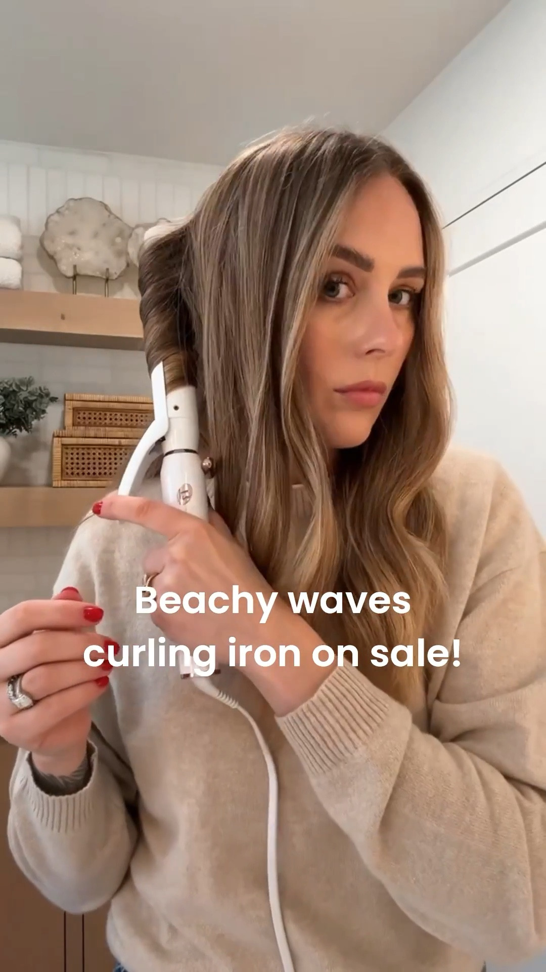 How I get my effortless waves. Curing iron/wand on sale! @Sephora 

#LTKSaleAlert #LTKOver40 #LTKBeauty