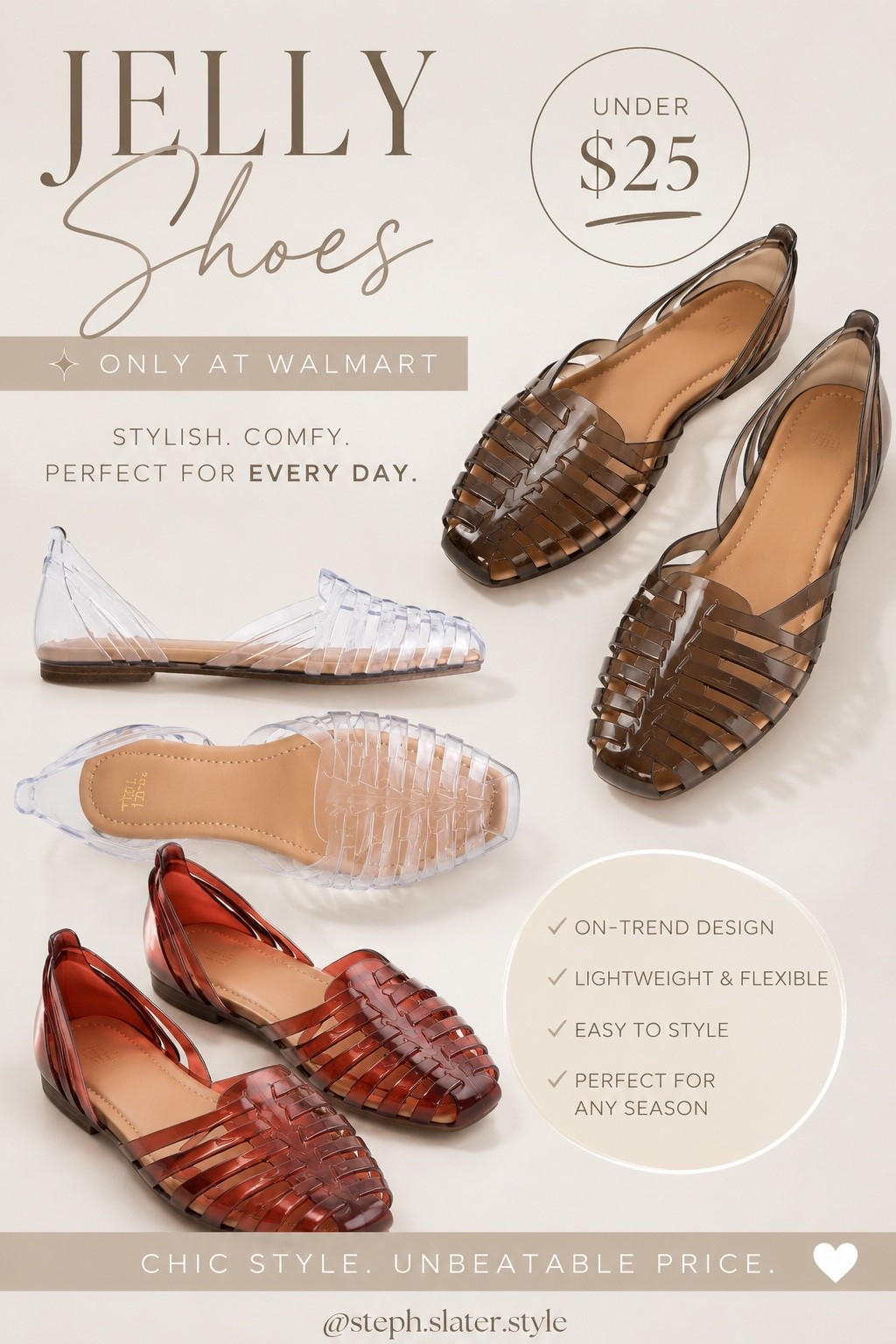 Affordable jelly shoes from Walmart

#LTKSeasonal #LTKSaleAlert #LTKmomlife