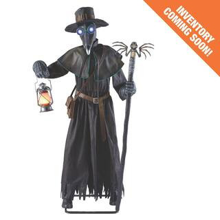 7 ft. Gruesome Grounds Animated LED Plague Doctor | The Home Depot