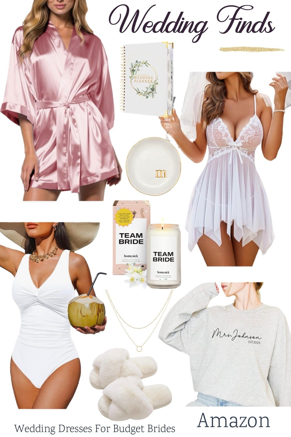 Affordable wedding finds on Amazon for brides and bridesmaids. 

Bridal party gift, mother of the groom gift, mother of the bride gift. 

Honeymoon packing, bachelorette weekend, engagement gift, wedding gift, bachelorette party gift.

#LTKSeasonal #LTKWedding